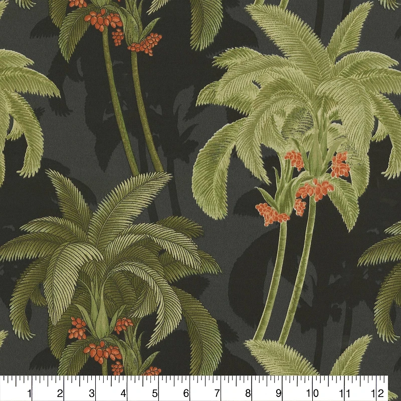 Tommy Bahama Ebony Shadow Palms Outdoor Fabric