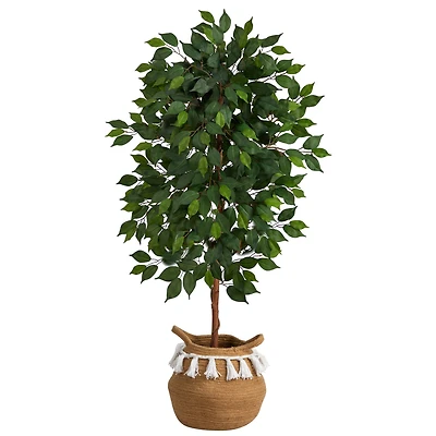 4ft. Artificial Ficus Tree with Basket