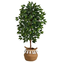 4ft. Artificial Ficus Tree with Basket