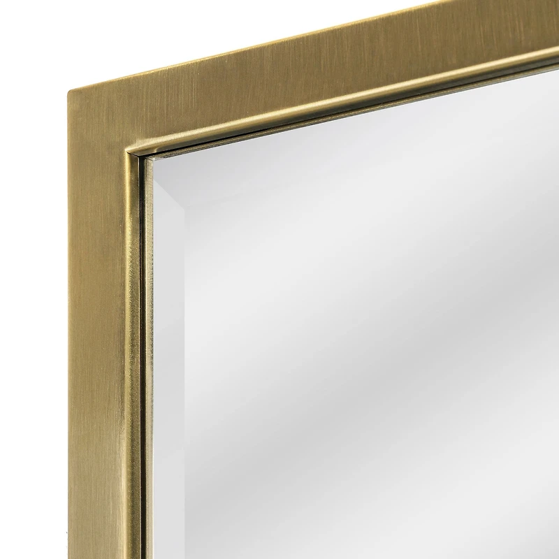 Head West Classic Gold Metal Framed Wall Mirror - 40" x 30"
