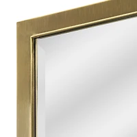 Head West Classic Gold Metal Framed Wall Mirror - 40" x 30"