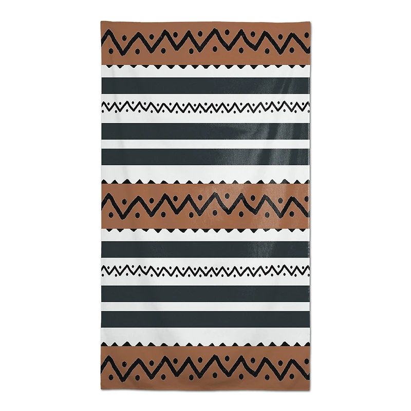 Brown Black Tribal Tablecloth