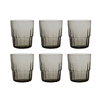 Hello Honey® 4" Mid-Century Gray Drinking Glasses, 6ct.