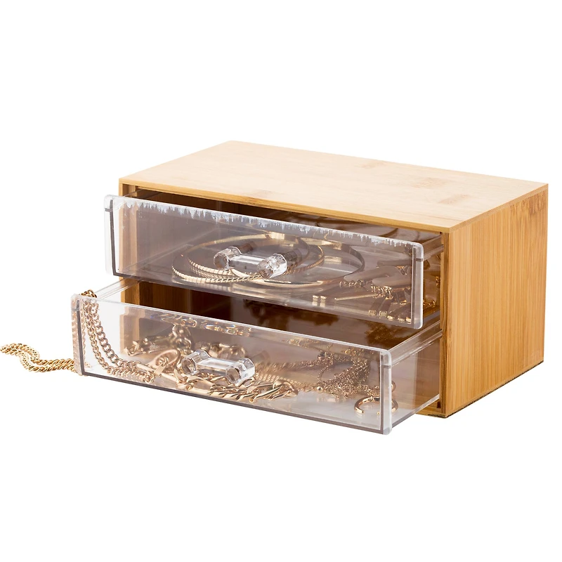 Simplify Bamboo -Tier Cosmetic & Jewelry Chest