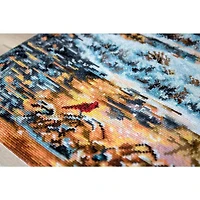 Luca-S Snowy Cabin Counted Cross Stitch Kit