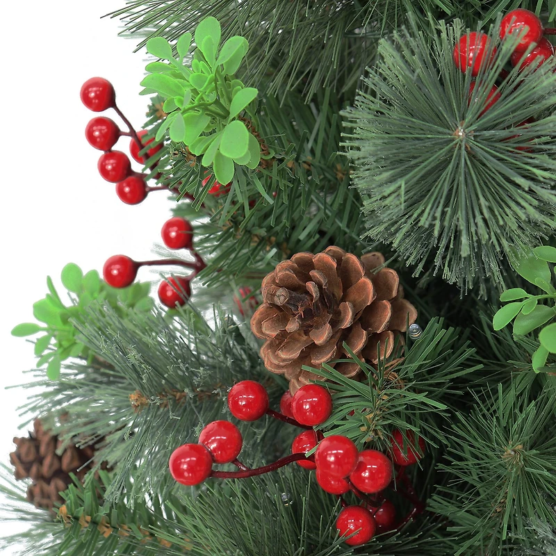 30" Pre-Lit Urn Filler with Battery-Operated Timer, 2ct.