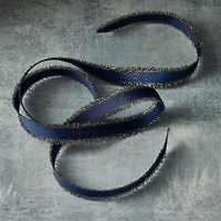 5/8" x 7yd. Navy Blue & Gold Ribbon by Celebrate It™