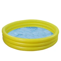 Pool Central® 48" Yellow and Blue Round Inflatable Children's Swimming Pool