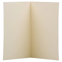 JAM Paper 3.5" x 4.875" Strathmore Ivory Wove Blank Foldover Cards