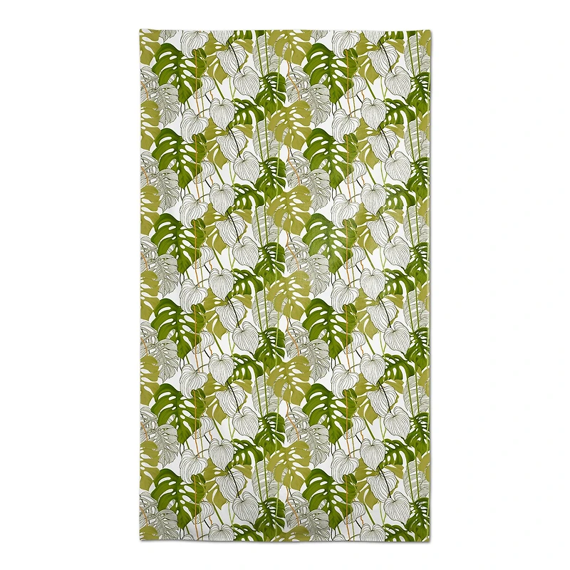 Yellow Green Monstera Tablecloth