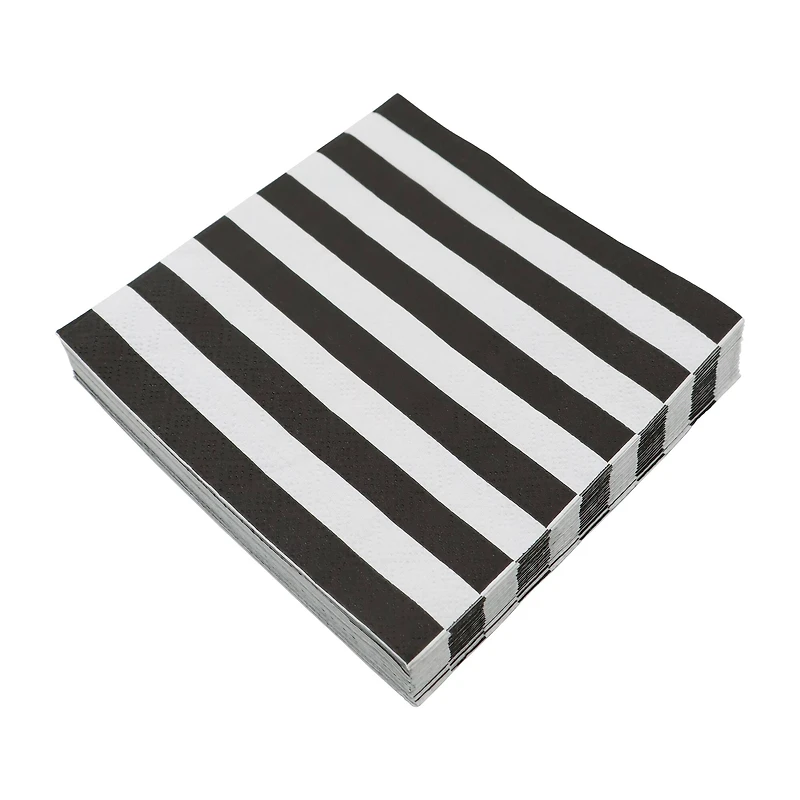 Black & White Stripes Beverage Napkins, 20ct. by Celebrate It™