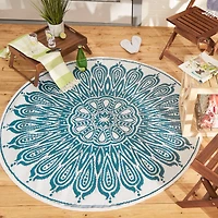 DII® Round Sunflower Outdoor Rug