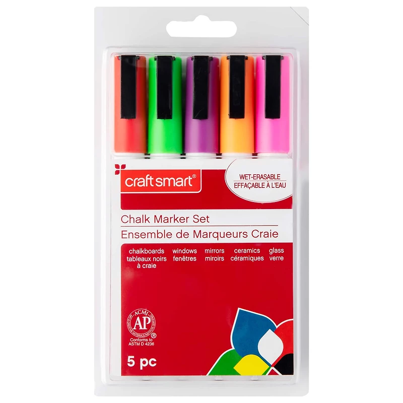 9 Packs: 5 ct. (45 total) Festival Chalk Marker Set by Craft Smart®