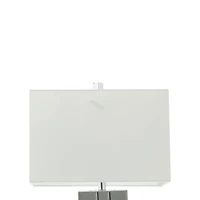 Silver Glass Glam Table Lamp, 29" x 10" x 16"