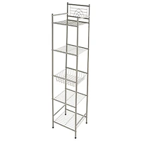 Bath Bliss Satin Nickel Bronze -Tier Storage Shelf