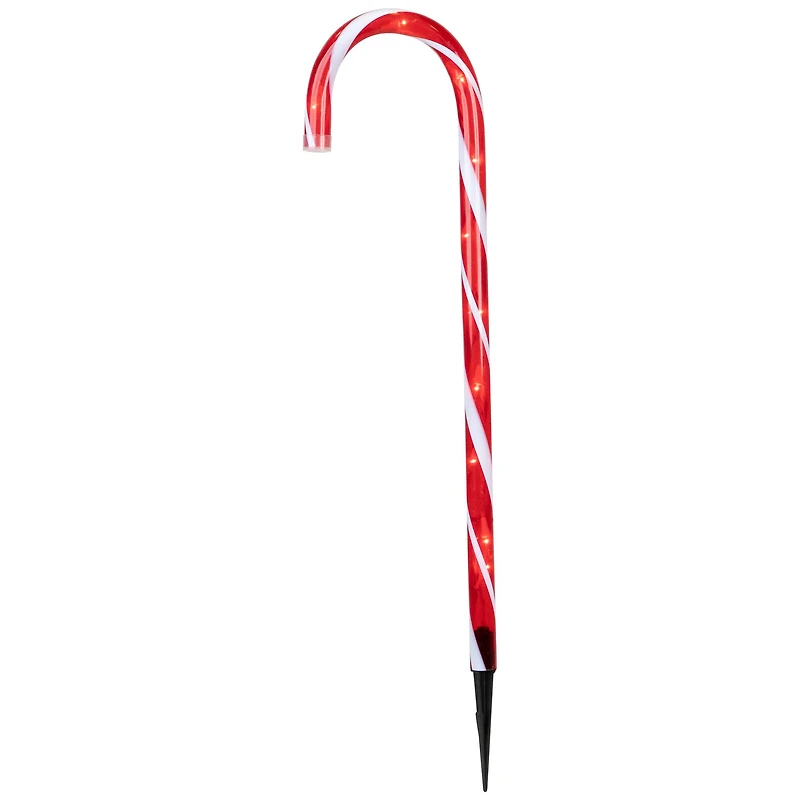 Candy Cane 8 Function Christmas Outdoor Pathway Markers - Set of 8