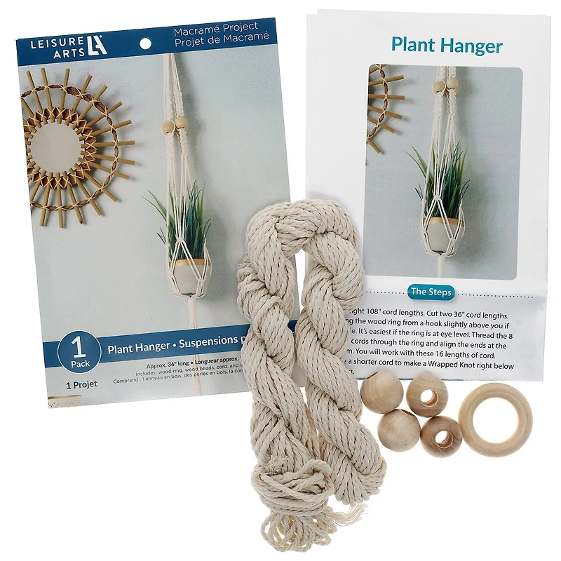 Leisure Arts® Plant Hanger Macramé Project Kit