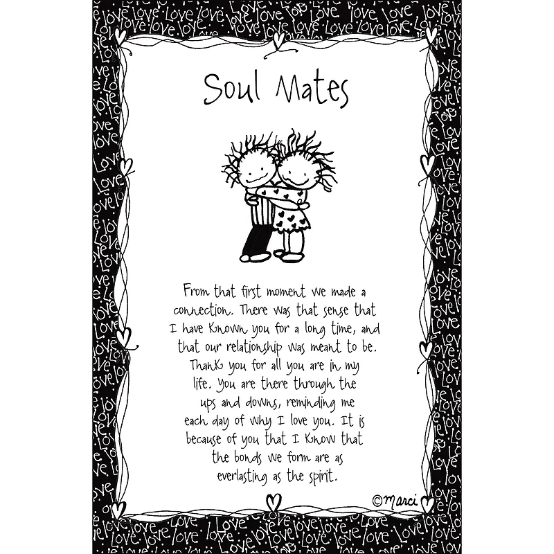 Soul Mates Children of the Inner Light Marci Plaque with Easel & Hanger