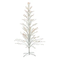 6ft. Pre-Lit White Cascade Twig Artificial Christmas Tree