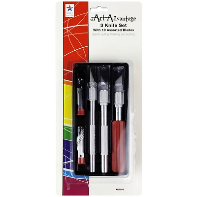 Art Advantage 3 Knife Set With Blades