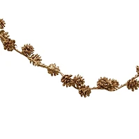 Hello Honey® 6ft. Gold Glitter Pinecone Garland