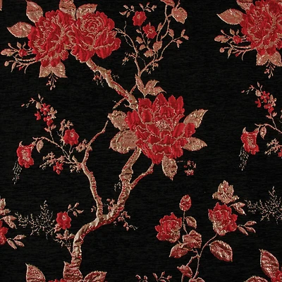 Cosplay by Yaya Han Red Floral Velvet Brocade Fabric