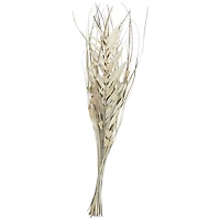40" Beige & Gray Dried Plant Floral Grass Bouquet Palm Leaf Natural Foliage