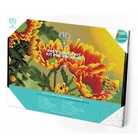 Diamond Dotz® Intermediate Field Daisies Pre-Framed Diamond Painting Kit