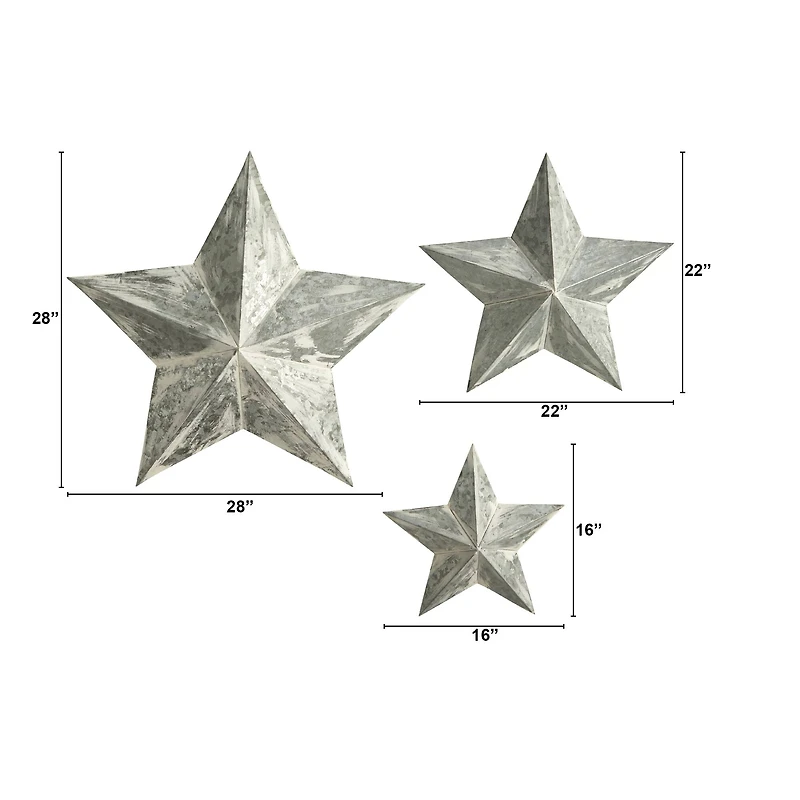 Farmhouse Stars Wall Decoration Set