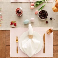 DII® Chintz Rose Dobby Dots Rib Placemat (Set of 6)