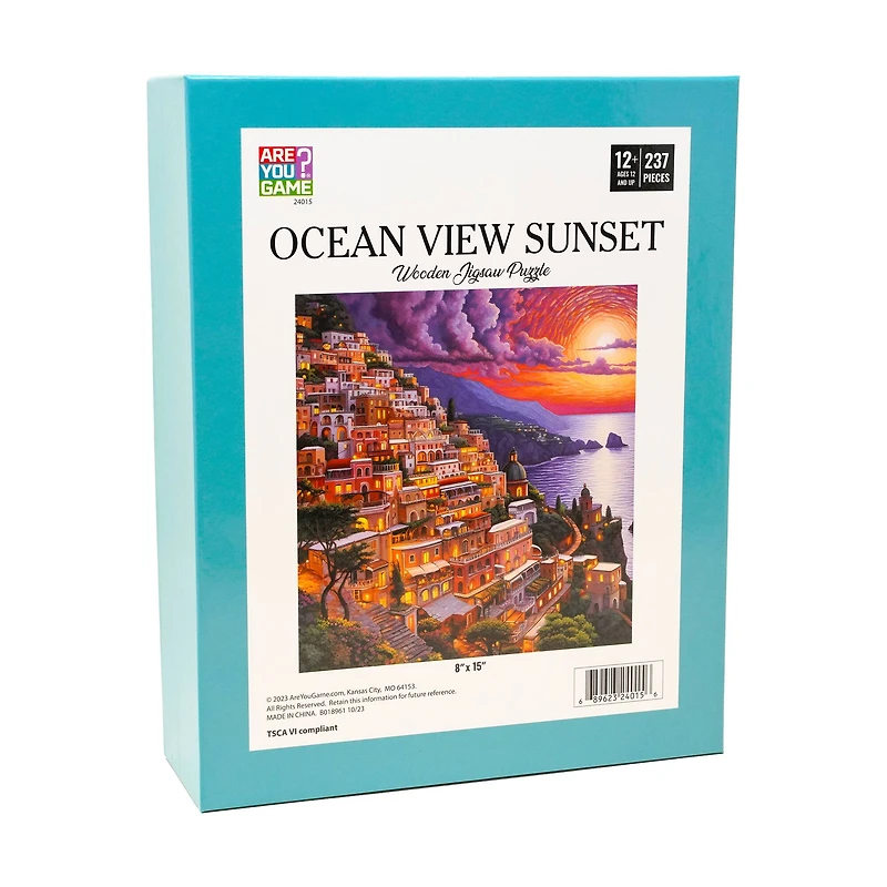 Wooden Jigsaw Puzzle - Ocean View Sunset: 237 Pcs