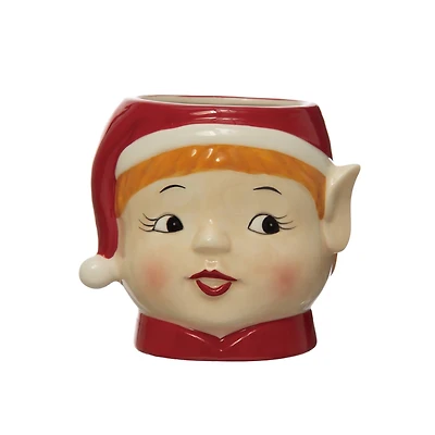 Hello Honey® 5" Multicolor Elf Shaped Stoneware Container