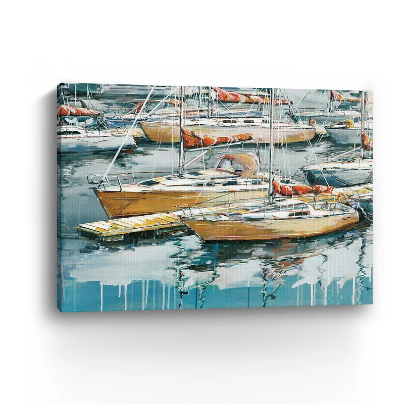 Blue Is The Code Canvas Giclee