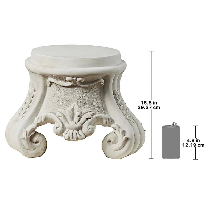 Design Toscano 15.5" Rococo Sculptural Plinth