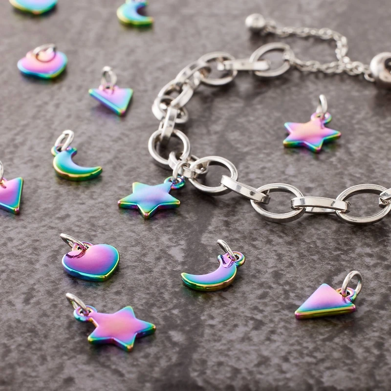 Oil Slick Shapes Charm Set by Bead Landing™