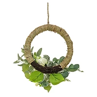 20" Dahlia, Peony, & Hydrangea Hoop Wreath