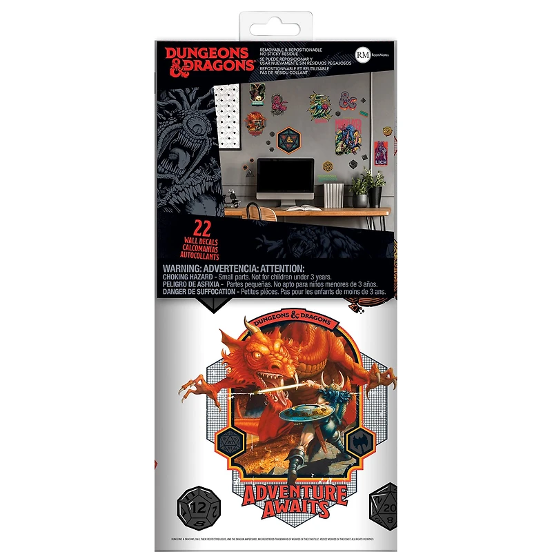 RoomMates Dungeons & Dragons Peel & Stick Wall Decals