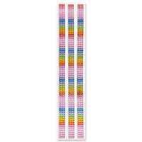 12 Packs: 3 ct. (36 total) Rainbow Border Bling Stickers by Recollections™