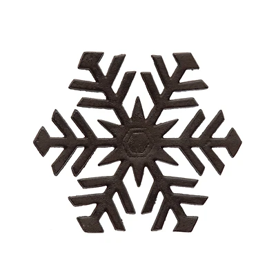 Hello Honey® 8" Black Cast Iron Snowflake Trivet