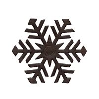 Hello Honey® 8" Black Cast Iron Snowflake Trivet