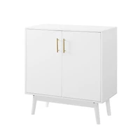 Walker Edison White Mid-Century Modern Accent Cabinet