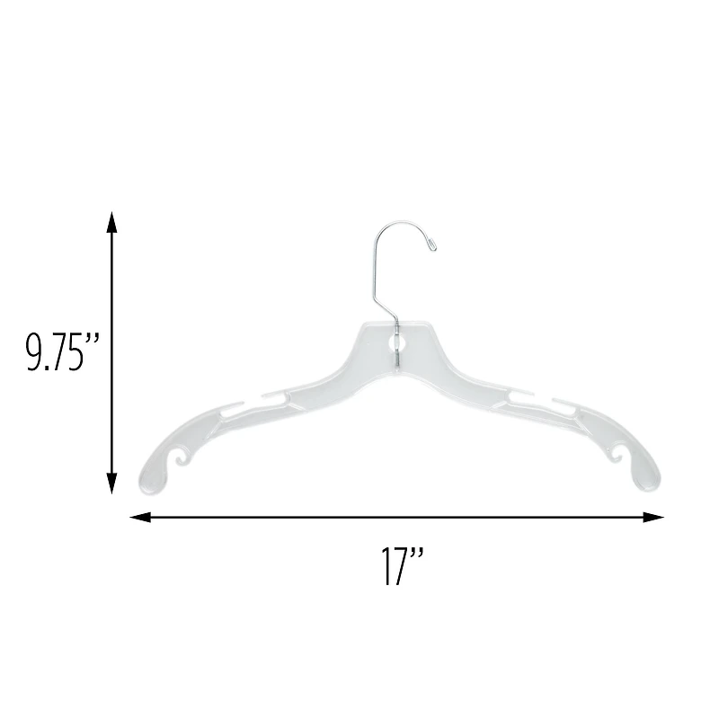 Honey Can Do Clear Plastic Hangers, 24ct.