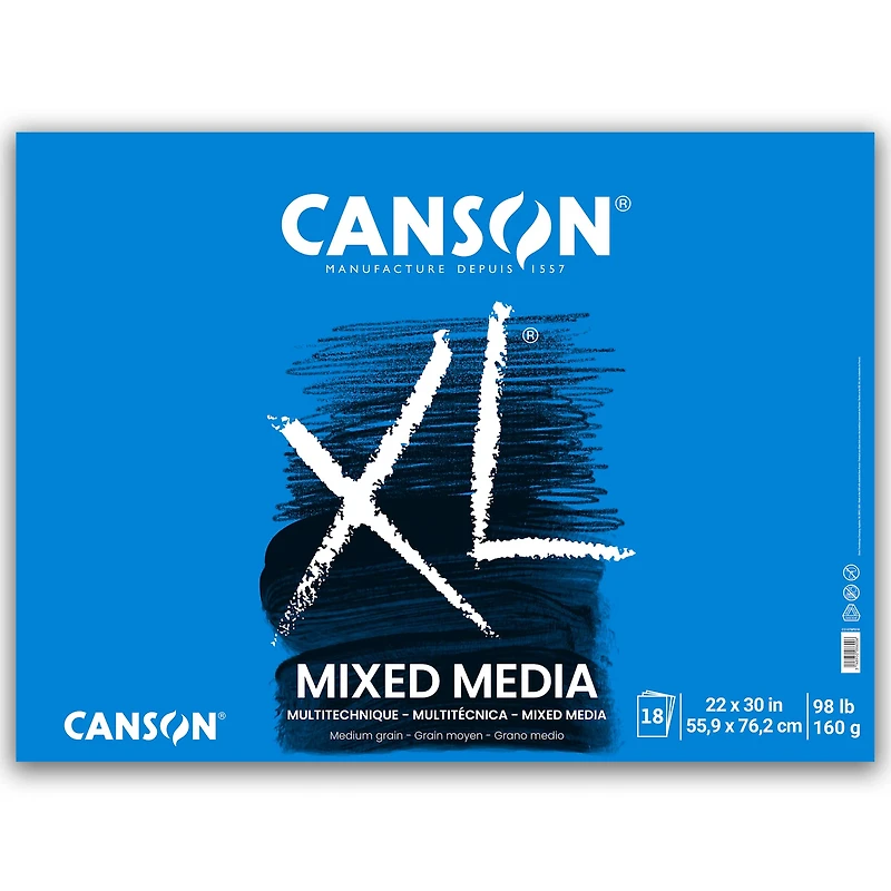 Canson® XL® Mixed Media Paper Pad, 22" x 30"