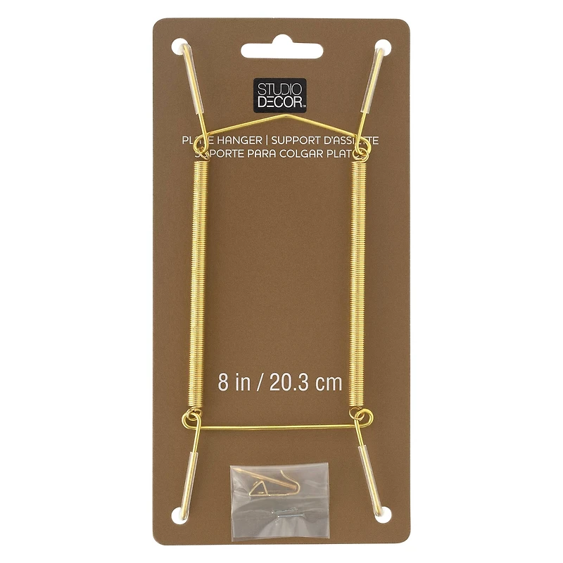 12 Pack: Brass Plate Hanger by Studio Décor®