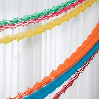12ft. Rainbow Leaf Tissue Paper Garlands by Celebrate It™