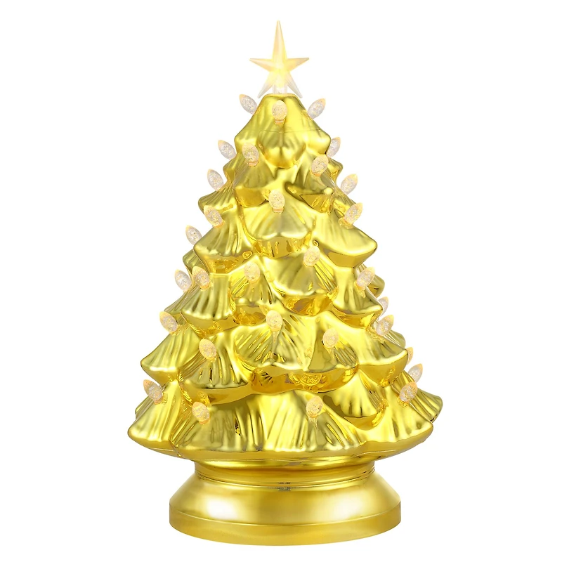 Mr. Christmas 14" Gold Shatterproof Nostalgic Tree