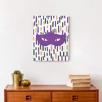 Confetti Mask Mardi Gras Canvas Wall Art
