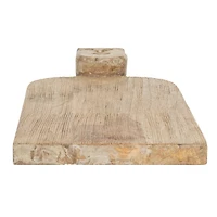 Hello Honey® Hand-Carved Mango Wood Cutting Board with Face Handle