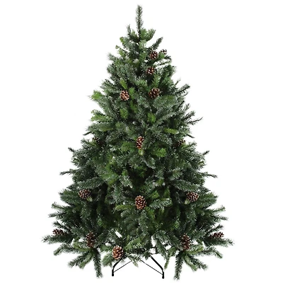 7ft. Unlit Full Snowy Delta Pine Artificial Christmas Tree