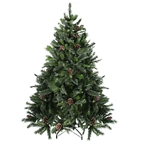 7ft. Unlit Full Snowy Delta Pine Artificial Christmas Tree